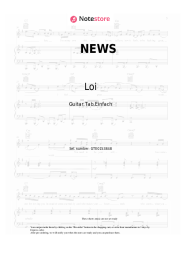 Sheet music, chords Loi - NEWS