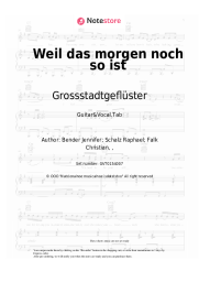 undefined Grossstadtgeflüster - Weil das morgen noch so ist