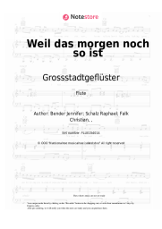 undefined Grossstadtgeflüster - Weil das morgen noch so ist