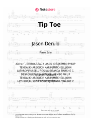 Sheet music, chords Jason Derulo, French Montana - Tip Toe