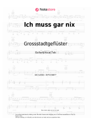 undefined Grossstadtgeflüster - Ich muss gar nix