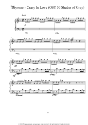 Sheet music, chords Beyonce, Jay-Z - Crazy in Love