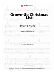 undefined David Foster, Natalie Cole - Grown-Up Christmas List