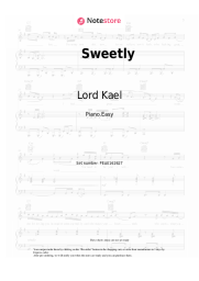 Sheet music, chords Lord Kael - Sweetly