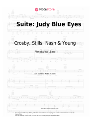 Sheet music, chords Crosby, Stills & Nash - Suite: Judy Blue Eyes