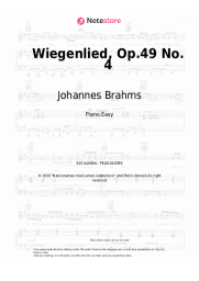 undefined Johannes Brahms - Wiegenlied, Op.49 No. 4