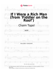 Sheet music, chords Chaim Topol, Jerry Bock, Sheldon Harnick - If I Were a Rich Man (from 'Fiddler on the Roof')