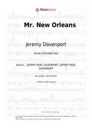 Sheet music, chords Jeremy Davenport, Kermit Ruffins - Mr. New Orleans