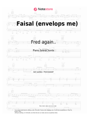 Sheet music, chords Fred again.. - Faisal (envelops me)