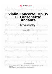 undefined P. Tchaikovsky - Violin Concerto, Op.35 II. Canzonetta: Andante