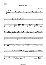 Sheet music, chords FORTUNA 812 - ParisLove