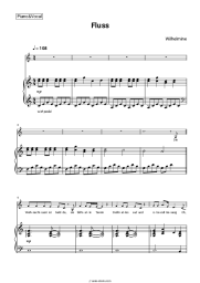 Sheet music, chords Wilhelmine - Fluss