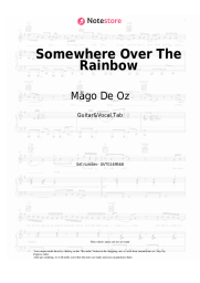 Sheet music, chords Mägo De Oz - Somewhere Over The Rainbow
