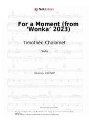 undefined Timothée Chalamet, Calah Lane - For a Moment (from ‘Wonka’ 2023)