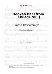 Sheet music, chords Himesh Reshammiya, Vineet Singh, Aaman Trikha - Hookah Bar (from ‘Khiladi 786’)