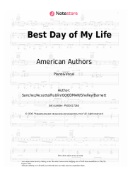 Sheet music, chords American Authors - Best Day of My Life