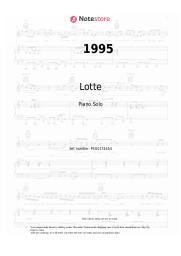 Sheet music, chords Lotte - 1995