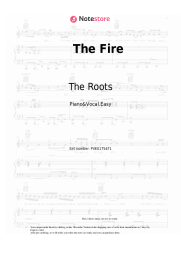 Sheet music, chords The Roots, John Legend - The Fire