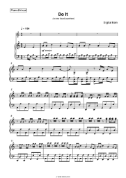 Sheet music, chords Digital Ram - Do It