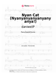 Sheet music, chords daniwellP, Hatsune Miku - Nyan Cat (Nyanyanyanyanyanyanya!)