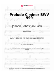 undefined Johann Sebastian Bach - Prelude C minor BWV 999