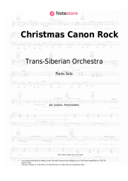 Sheet music, chords Trans-Siberian Orchestra - Christmas Canon Rock