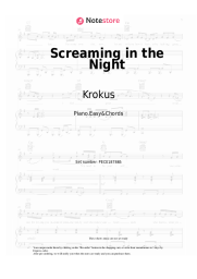 Sheet music, chords Krokus - Screaming in the Night