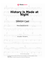 Sheet music, chords SMASH Cast - History Is Made at Night