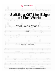 Sheet music, chords Yeah Yeah Yeahs, Perfume Genius - Spitting Off the Edge of the World