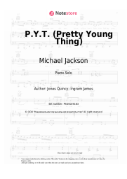 Sheet music, chords Michael Jackson - P.Y.T. (Pretty Young Thing)