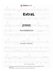 Sheet music, chords JENNIE, Doechii - ExtraL