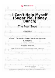 Sheet music, chords The Four Tops - I Can't Help Myself (Sugar Pie, Honey Bunch)