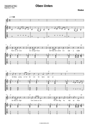 Sheet music, chords Räuber - Oben Unten