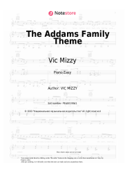 Sheet music, chords Vic Mizzy - The Addams Family Theme