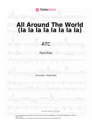 Sheet music, chords ATC - All Around The World (la la la la la la la la)