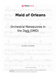 Sheet music, chords Orchestral Manoeuvres in the Dark (OMD) - Maid of Orleans