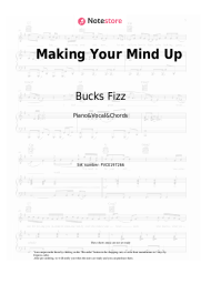 Sheet music, chords Bucks Fizz - Making Your Mind Up