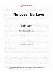 Sheet music, chords Spiritbox - No Loss, No Love