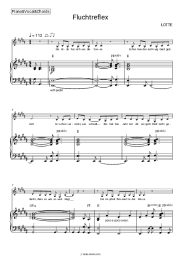 Sheet music, chords LOTTE - Fluchtreflex