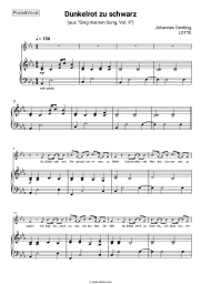 Sheet music, chords Johannes Oerding, LOTTE - Dunkelrot zu schwarz