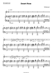 Sheet music, chords Whiteheart - Desert Rose