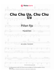 Sheet music, chords Piñon Fijo - Chu Chu Ua, Chu Chu Ua