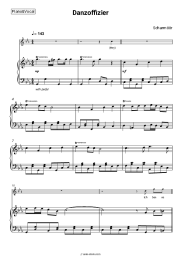 Sheet music, chords Scharmöör - Danzoffizier