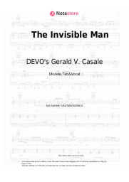 Sheet music, chords DEVO's Gerald V. Casale - The Invisible Man