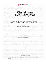 Sheet music, chords Trans-Siberian Orchestra - Christmas Eve/Sarajevo 12/24
