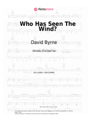 Sheet music, chords David Byrne, Yo La Tengo - Who Has Seen The Wind?