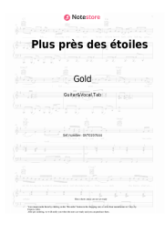Sheet music, chords Gold - Plus près des étoiles
