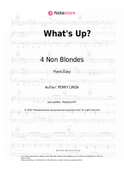 Sheet music, chords 4 Non Blondes - What's Up?