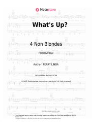 Sheet music, chords 4 Non Blondes - What's Up?