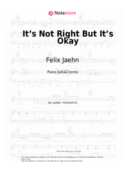 undefined Felix Jaehn, Whitney Houston - It’s Not Right But It’s Okay